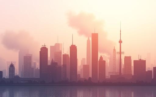 도시의 대기질 오염도 시각화